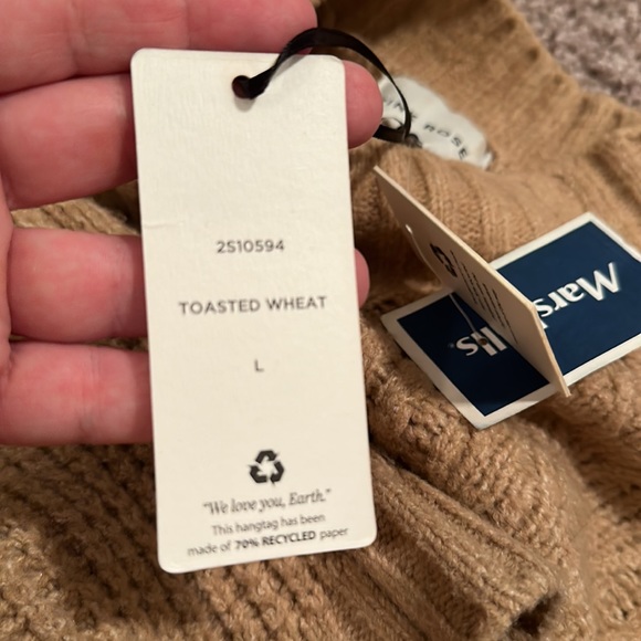 Cableknit sweater vest NWT size large - Picture 5 of 6